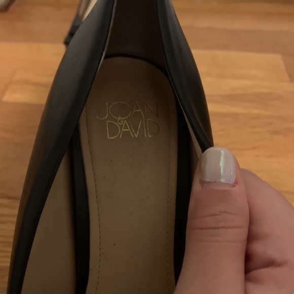 real leather Joan David black heals - Picture 4 of 8